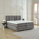 Boxspringbett OSCAR Boucle elektrisch verstellbar mit Matratze & Topper