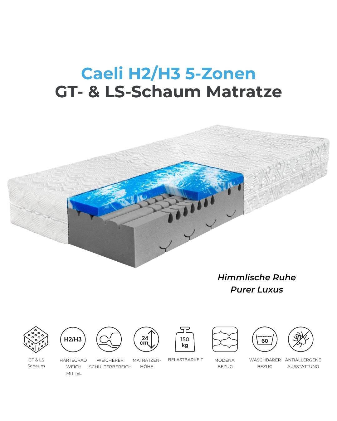 Ahorn™ Caeli Gelmatratze