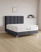 Boxspringbett Castle in Samt