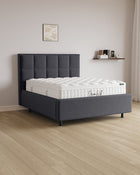 Bett mit Stauraum Pro Castle in Samt