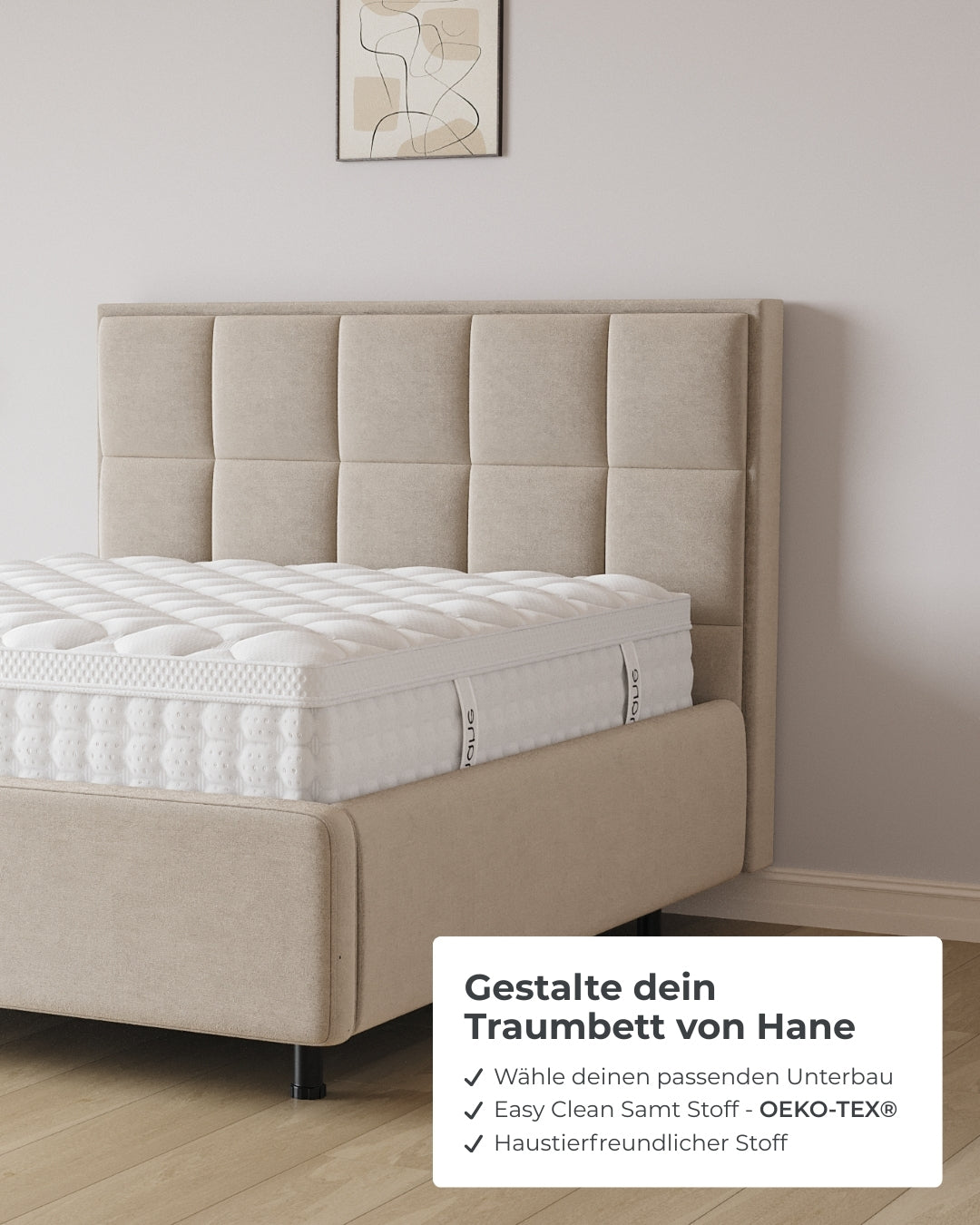 Bett mit Stauraum Pro Castle in Samt