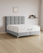 Boxspringbett Castle in Samt