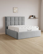 Bett mit XXL Stauraum Castle in Samt