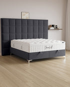 Bett mit Stauraum Castle Long in Samt