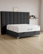 Bett mit Stauraum Castle Long in Samt