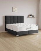 Boxspringbett Castle in Samt