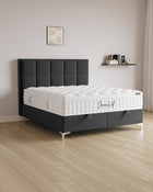 Bett mit Stauraum Castle in Samt