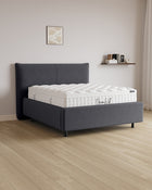 Bett mit Stauraum Pro Catera in Samt