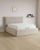 Bett mit XXL Stauraum Catera in Samt