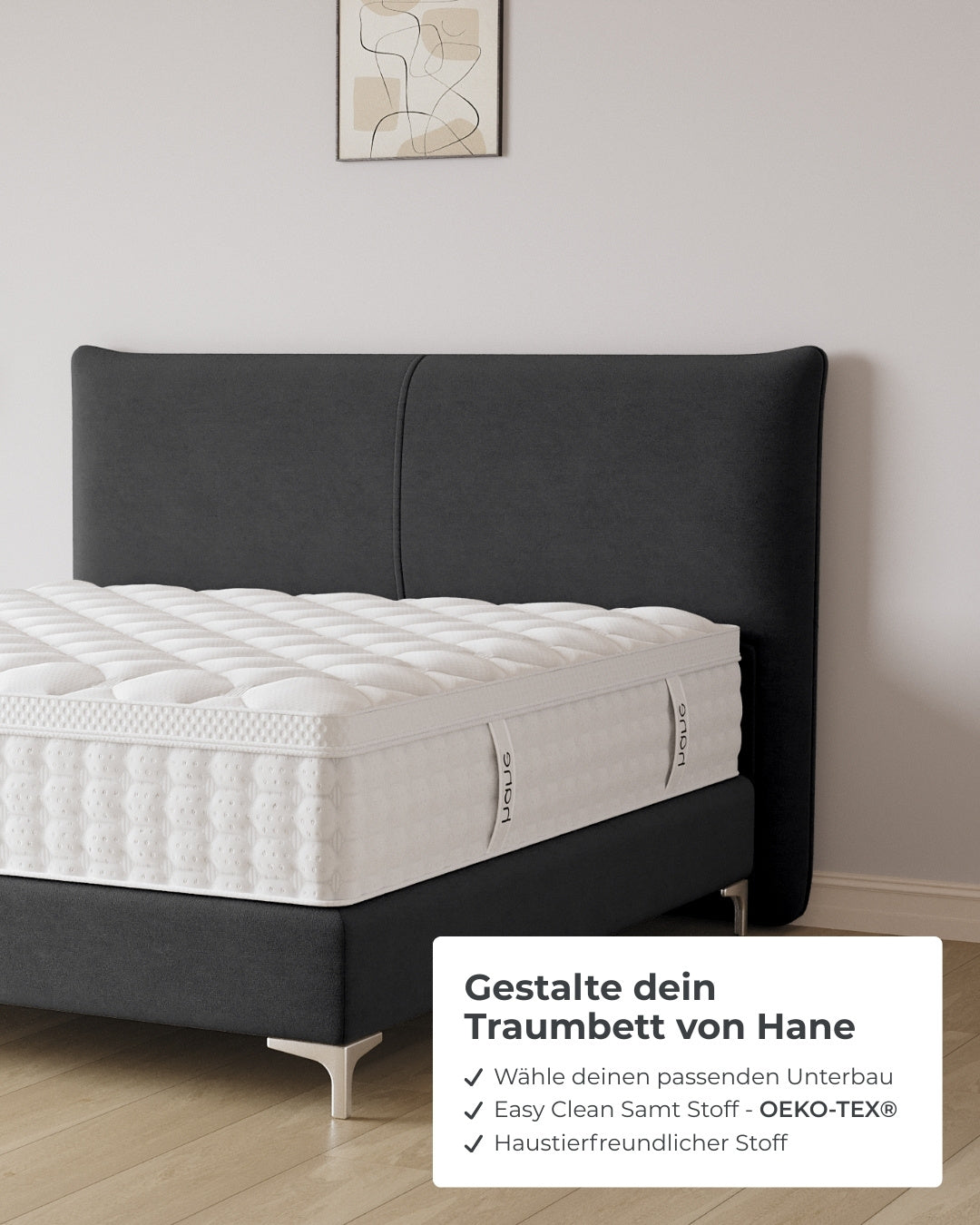 Boxspringbett Catera in Samt