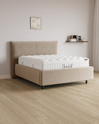 Bett mit Stauraum Pro Catera in Samt