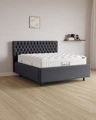 Bett mit Stauraum Pro Chester in Samt