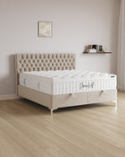 Bett mit Stauraum Chester in Samt