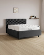 Bett mit Stauraum Pro Chester in Samt