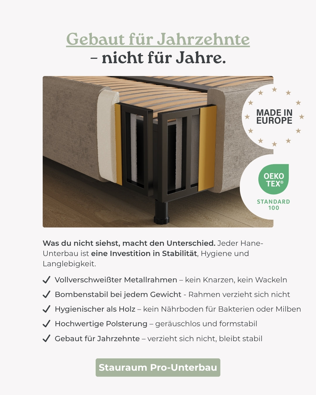 Bett mit Stauraum Royal in Samt