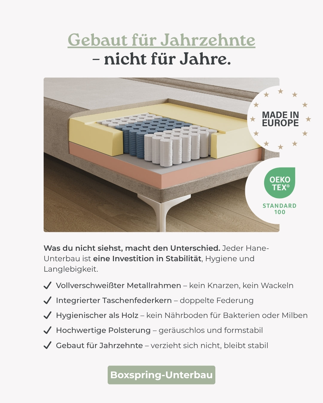 Boxspringbett Chester in Samt