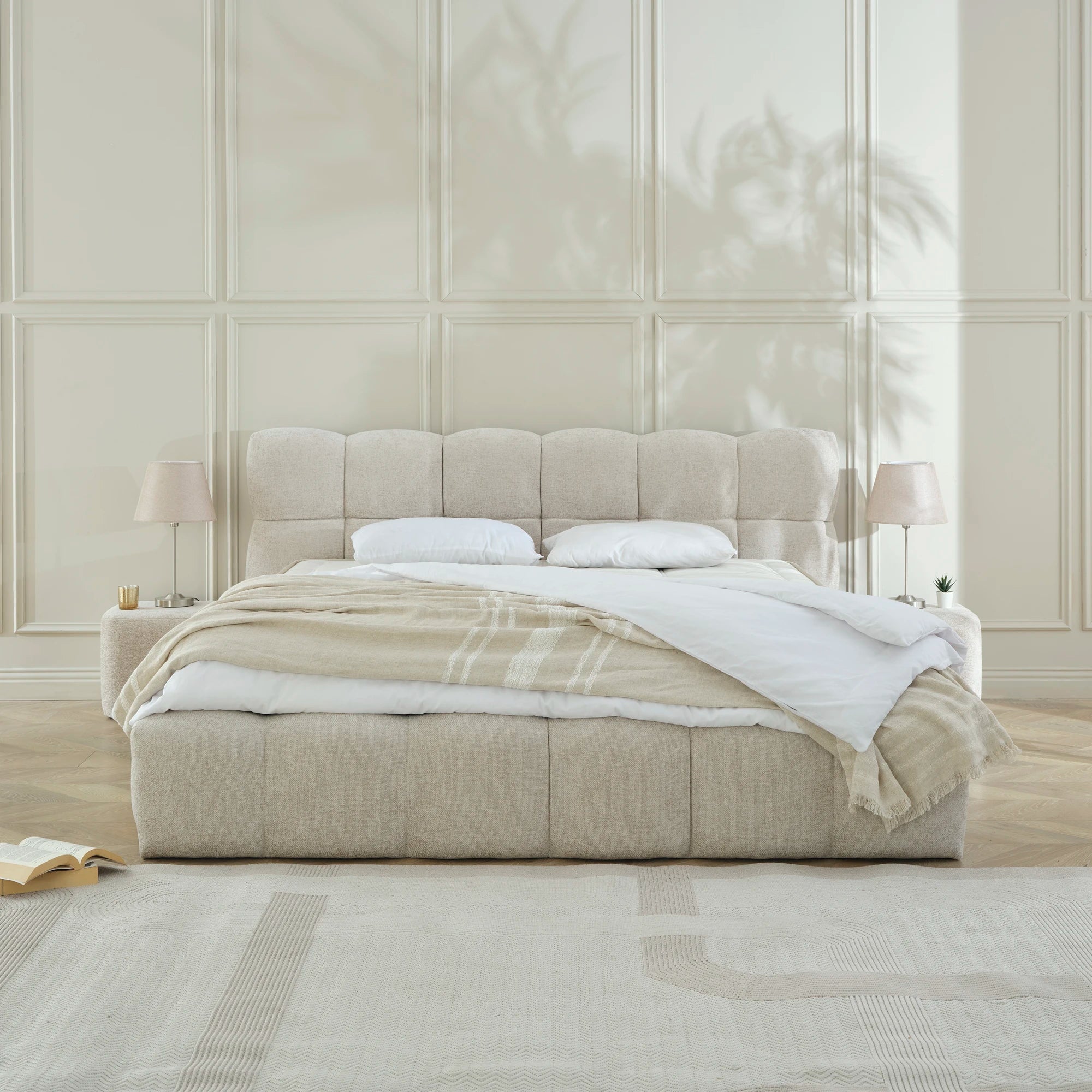 Designer Polsterbett mit Stauraum Belo