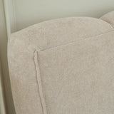 Designer Polsterbett ELARA Boucle mit Stauraum