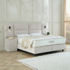 Designer Polsterbett mit Stauraum Halley