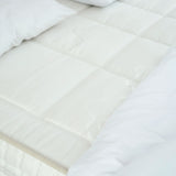 Designer Polsterbett HALLEY Boucle mit LED, Nachttische & Stauraum