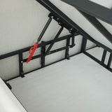 Designer Polsterbett MIREL Nano mit seitlichem Stauraum