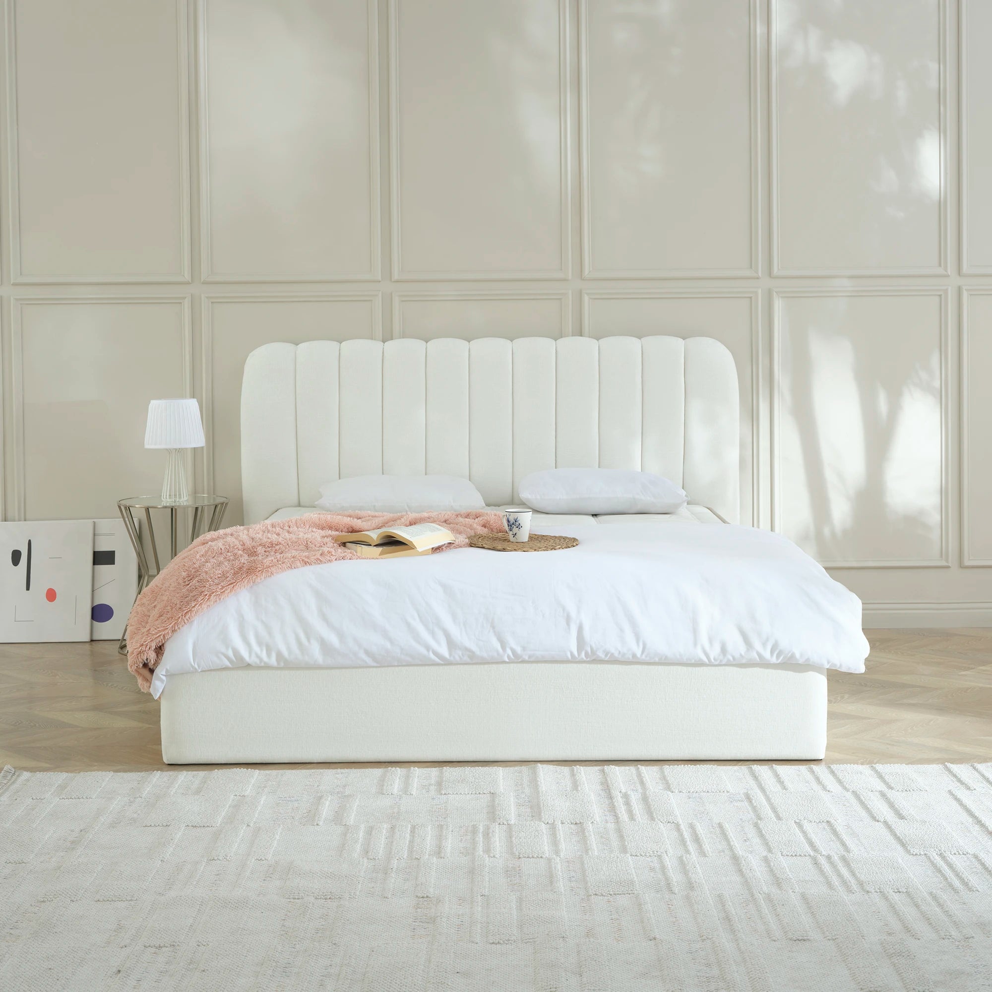 Designer Polsterbett SELENA Nano mit Stauraum