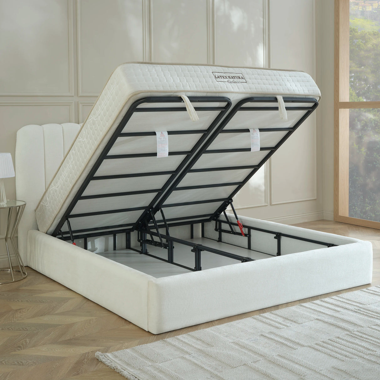 Designer Polsterbett SELENA Nano mit Stauraum