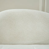 Designer Polsterbett ZENA Teddy-Boucle mit Stauraum