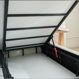 Designer Polsterbett ZENA Teddy-Boucle mit Stauraum