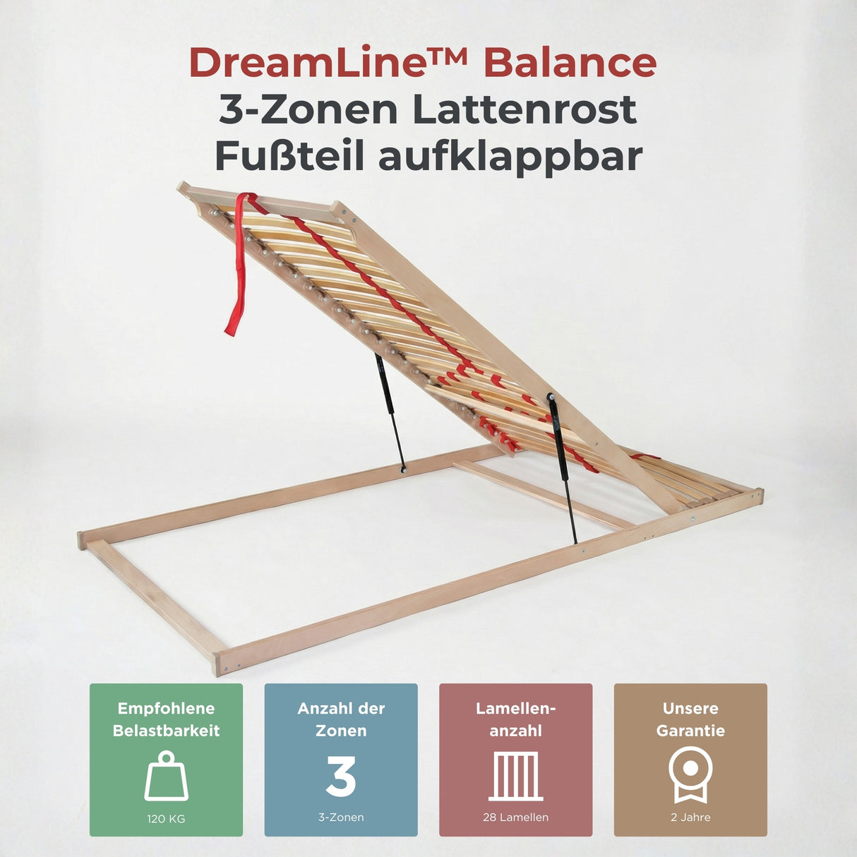 DreamLine™ Balance Lattenrost – Fußteil aufklappbar