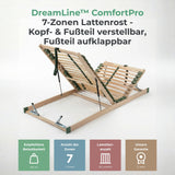 DreamLine™ ComfortPro Lattenrost – Kopf- & Fußteil verstellbar, Fußteil aufklappbar