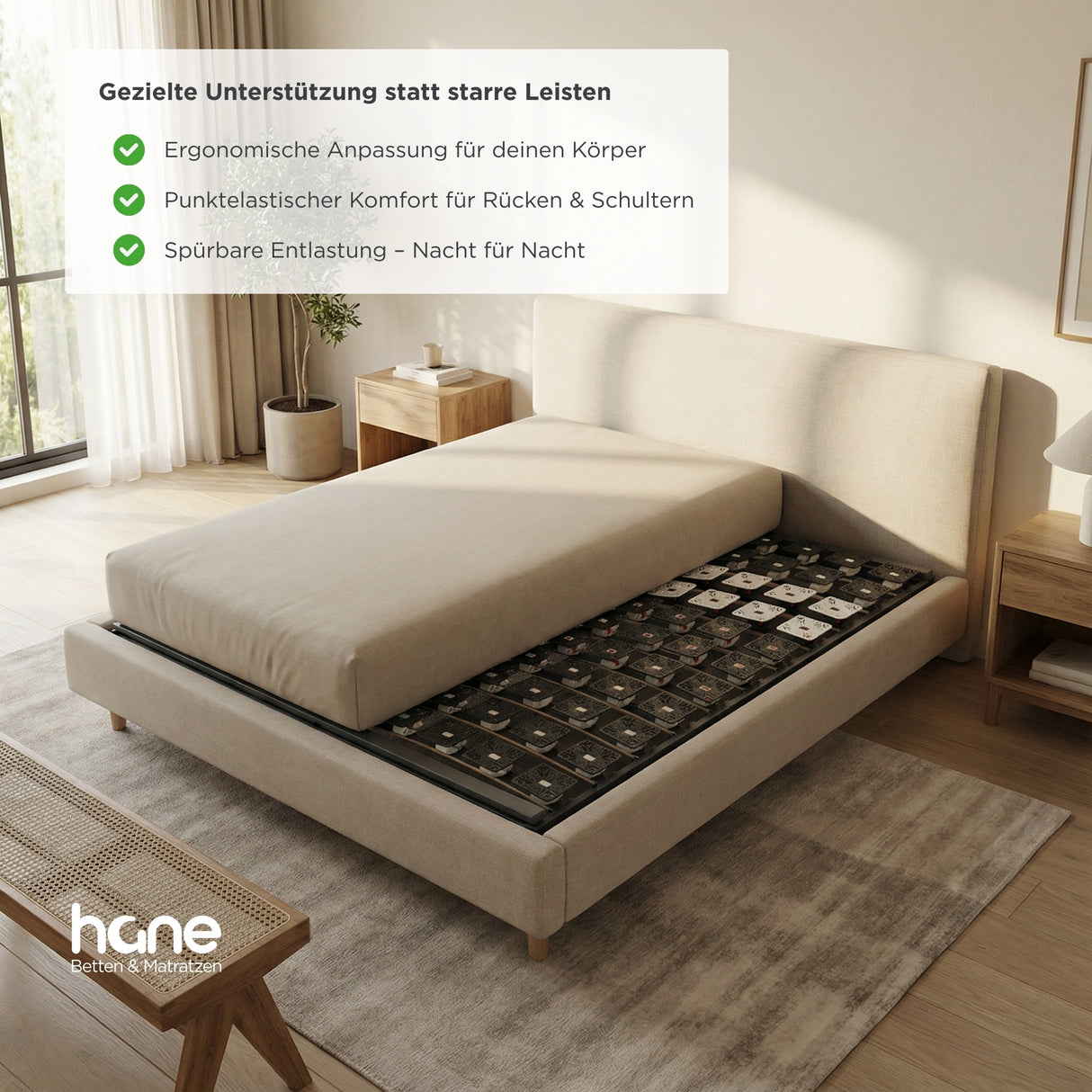 DreamLine™ ErgoFlex Teller-Lattenrost