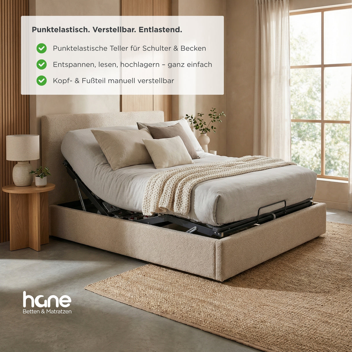 DreamLine™ ErgoFlex Teller-Lattenrost – Kopf- & Fußteil verstellbar