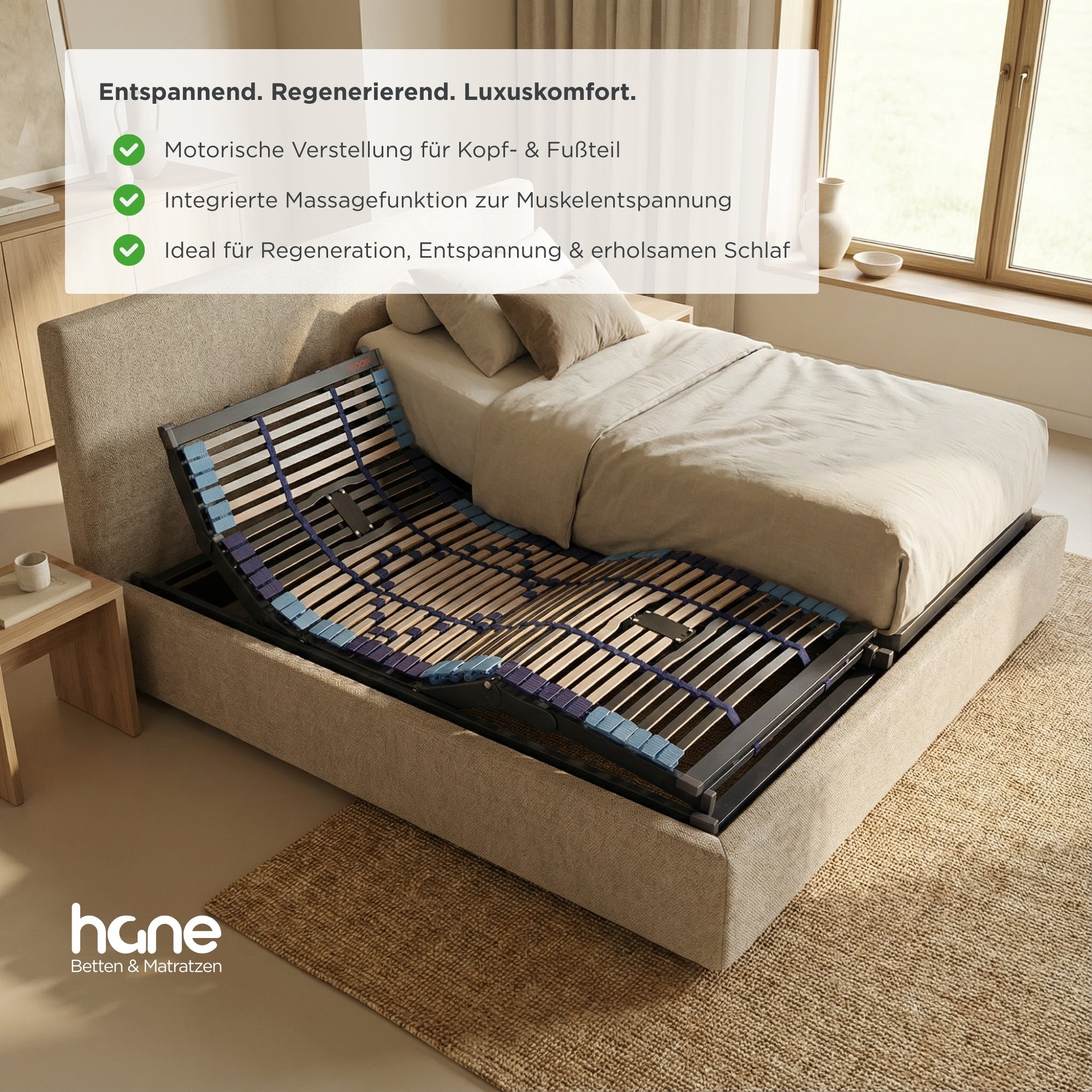 DreamLine™ Relaxa Motor-Lattenrost – mit Massagefunktion