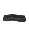 Modulares L Ecksofa Elisabeth Small mit Schlaffunktion