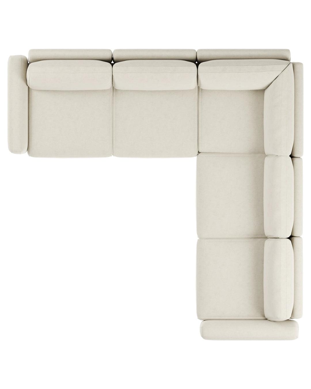 Modulares L Ecksofa Elisabeth Medium mit Schlaffunktion