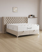 Bett mit Stauraum Empire in Samt