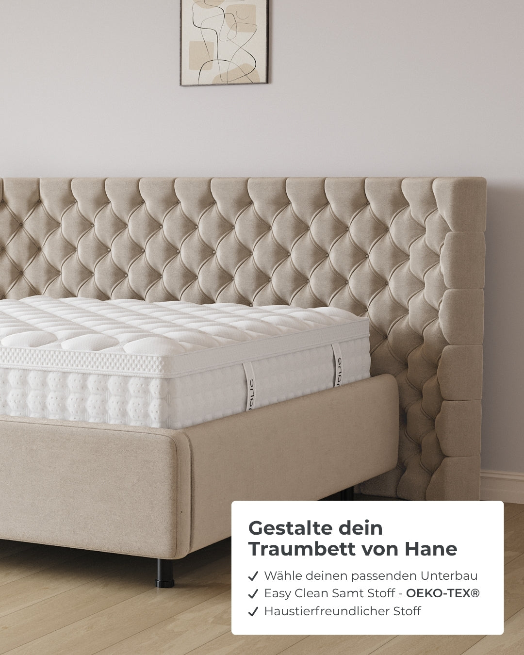 Bett mit Stauraum Pro Empire in Samt