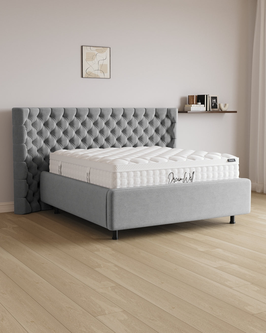 Bett mit Stauraum Pro Empire in Samt