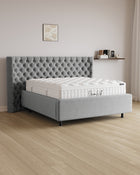 Bett mit Stauraum Pro Empire in Samt