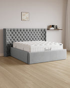 Bett mit XXL Stauraum Empire in Samt