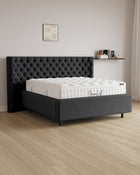 Bett mit Stauraum Pro Empire in Samt