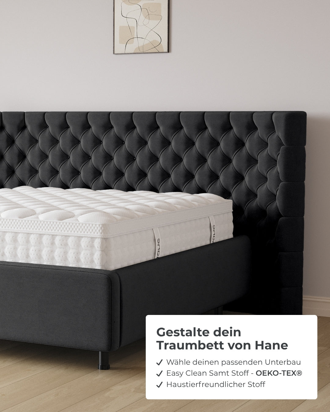 Bett mit Stauraum Pro Empire in Samt