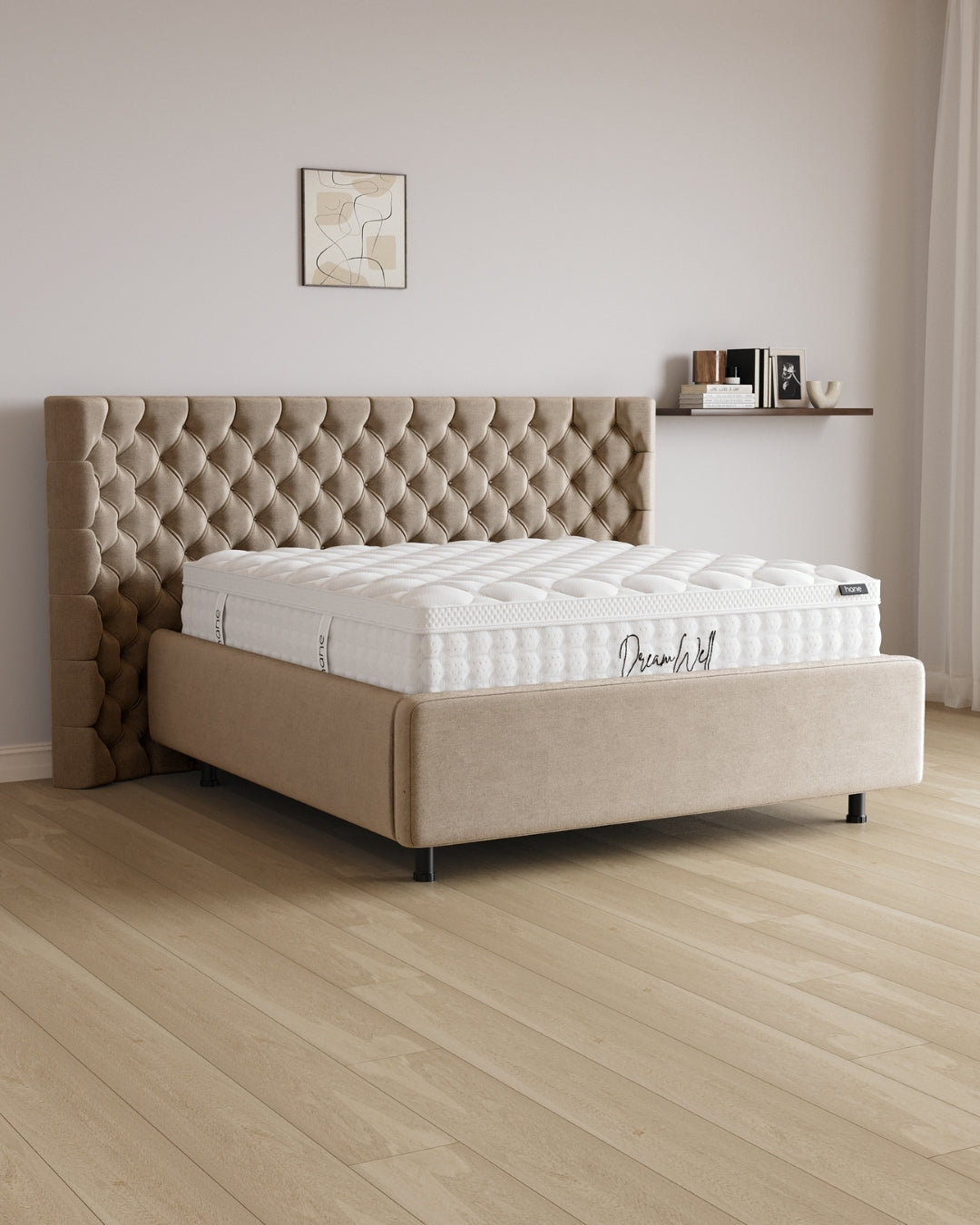 Bett mit Stauraum Pro Empire in Samt