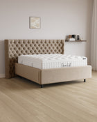 Bett mit Stauraum Pro Empire in Samt