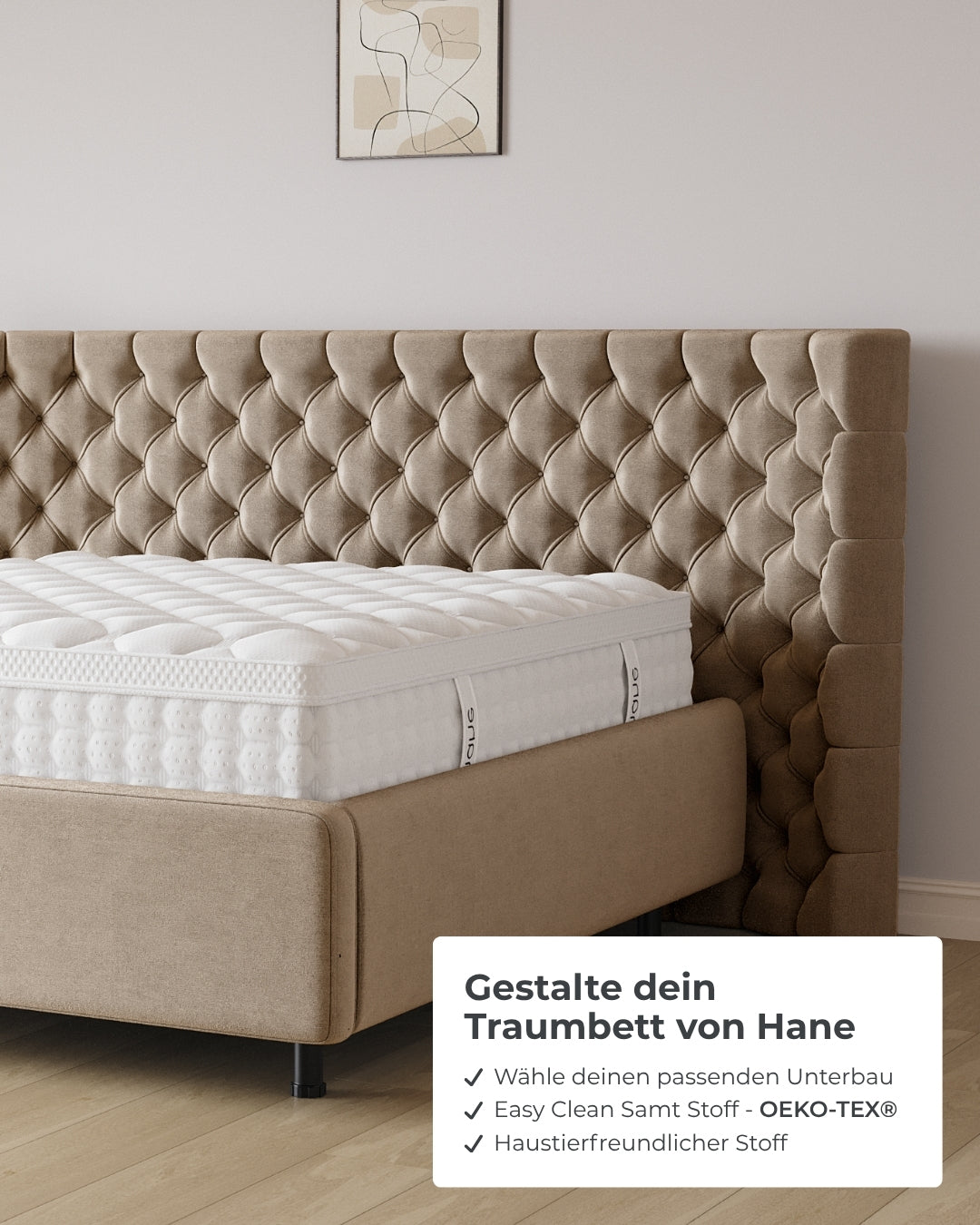 Bett mit Stauraum Pro Empire in Samt