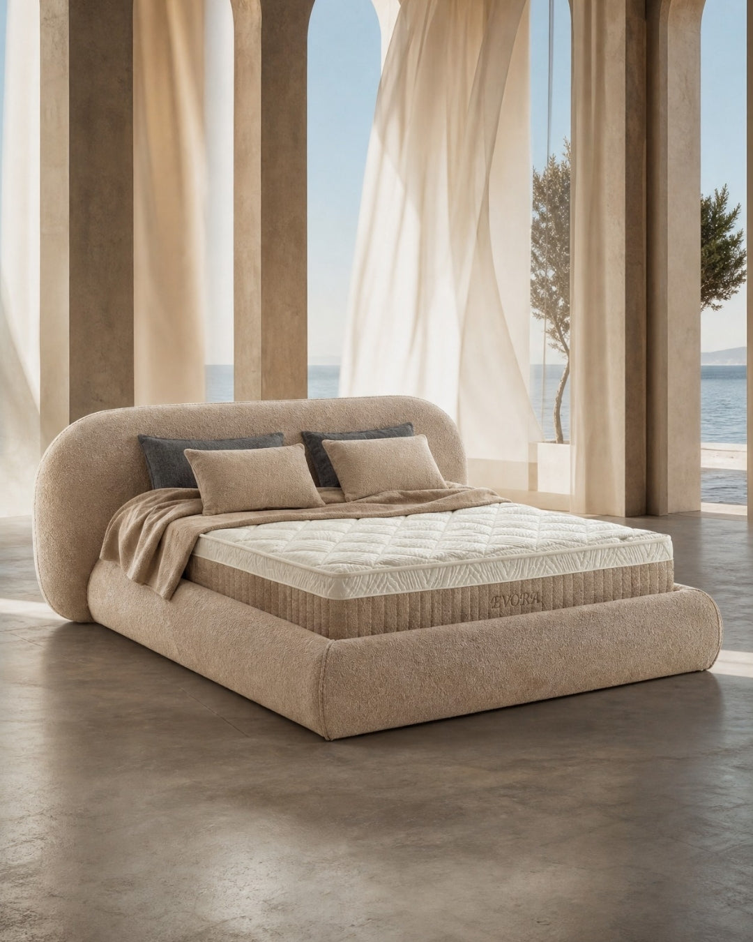 Bett mit Matratze Evora