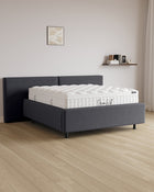 Bett mit Stauraum Pro Grand in Samt