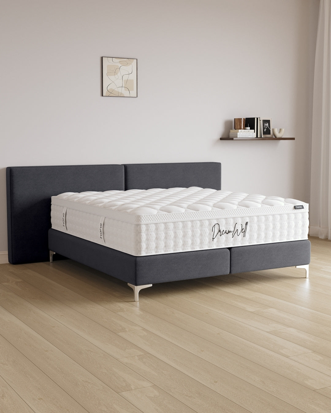 Boxspringbett Grand in Samt