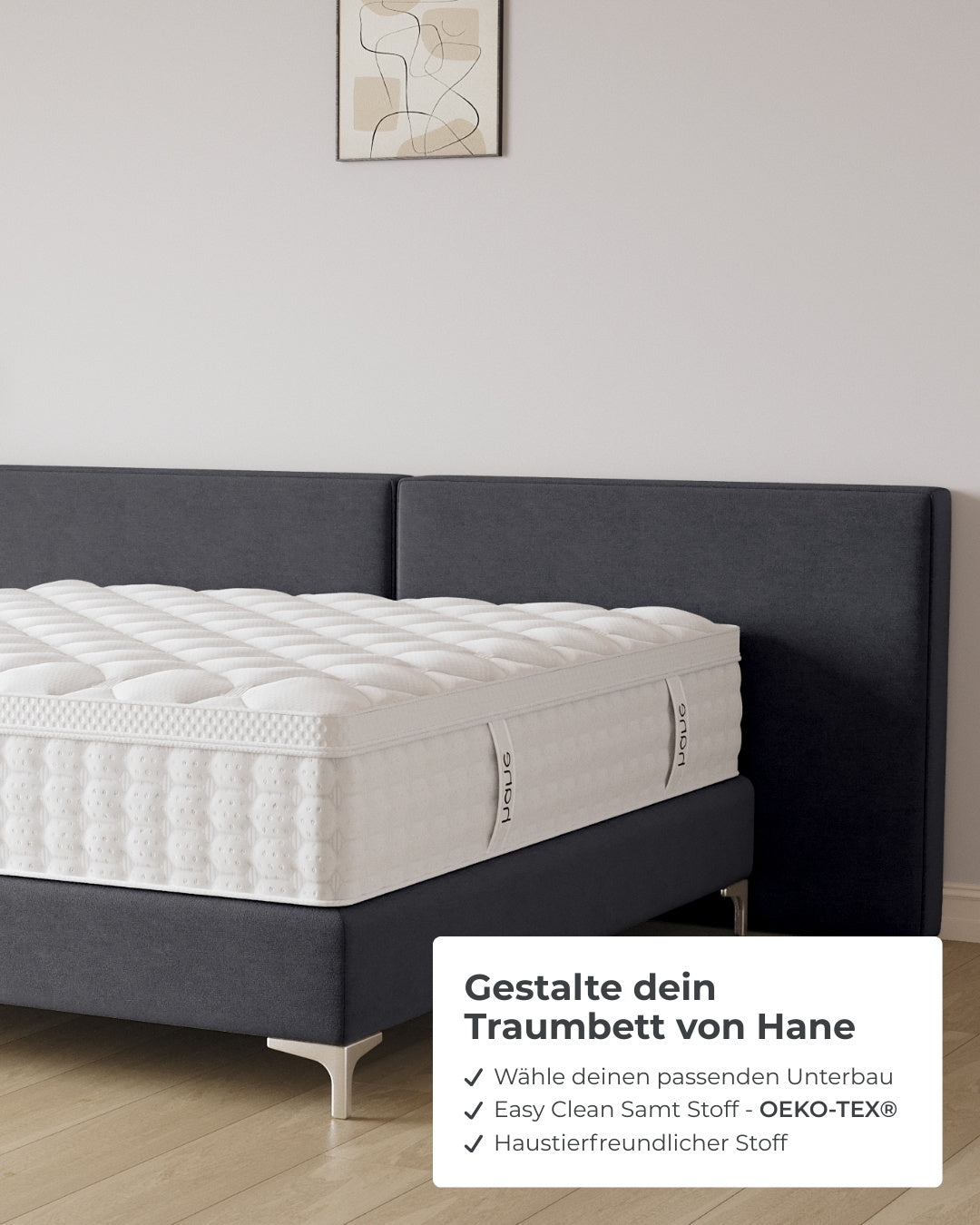 Boxspringbett Grand in Samt